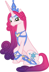 Size: 5320x7820 | Tagged: safe, artist:90sigma, artist:silfoe, idw, princess amore, pony, unicorn, g4, absurd resolution, crown, female, idw showified, jewelry, mare, regalia, show accurate, simple background, sitting, solo, transparent background, vector