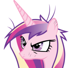 Size: 7111x6598 | Tagged: safe, artist:rainbowplasma, princess cadance, pony, a canterlot wedding, g4, absurd resolution, angry, bruised, female, mare, messy mane, simple background, solo, transparent background, vector