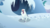 Size: 1440x810 | Tagged: safe, screencap, snowbutt mctwinkles, yeti, g4, party pooped, cave, footprints, open mouth, snow