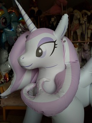 Size: 3024x4032 | Tagged: safe, artist:arniemkii, fleur-de-lis, alicorn, horse, pony, unicorn, g4, bootleg, hongyi, inflatable, inflatable toy, inflation, irl, photo