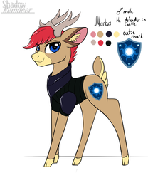 Size: 1181x1417 | Tagged: safe, artist:php97, oc, oc only, oc:markus, deer, reindeer, them's fightin' herds, community related, ear fluff, solo, tfh oc