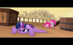 Size: 1280x800 | Tagged: safe, screencap, pinkie pie, twilight sparkle, alicorn, pony, g4, my little pony: the movie, twilight sparkle (alicorn), varying degrees of want