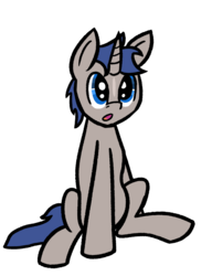 Size: 1000x1300 | Tagged: safe, artist:toastytop, oc, oc only, oc:mystic ruin, pony, unicorn, colt, curious, cute, foal, gray coat, male, simple background, solo, transparent background