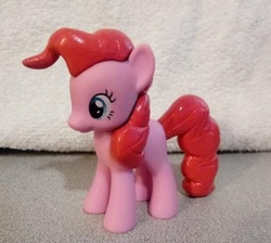 Size: 558x501 | Tagged: safe, artist:eatcarbs, derpibooru exclusive, pinkie pie, earth pony, pony, g4, clay, clay figure, customized toy, female, hooves, irl, mare, photo, solo, toy
