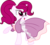 Size: 9227x8255 | Tagged: safe, artist:shootingstarsentry, oc, oc only, oc:roserade, pony, unicorn, absurd resolution, clothes, dress, female, gala dress, glasses, looking back, looking up, mare, simple background, smiling, solo, transparent background