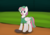 Size: 1024x717 | Tagged: safe, artist:redquoz, blossomforth, pegasus, pony, g4, atg 2018, baseball, baseball glove, bubblegum, clothes, female, food, gum, mare, newbie artist training grounds, solo, sports