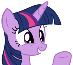 Size: 3700x3316 | Tagged: safe, artist:sketchmcreations, twilight sparkle, alicorn, pony, g4, yakity-sax, high res, raised hoof, simple background, smiling, solo, transparent background, twilight sparkle (alicorn), vector