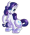 Size: 2373x2713 | Tagged: safe, artist:shyshyoctavia, rarity, pony, unicorn, g4, chest fluff, female, high res, mare, outline, simple background, sitting, solo, transparent background