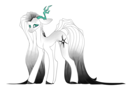 Size: 3300x2350 | Tagged: safe, artist:immagoddampony, oc, oc only, earth pony, pony, antlers, female, high res, mare, simple background, solo, transparent background