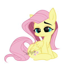 Size: 867x900 | Tagged: safe, artist:snow angel, fluttershy, pegasus, pony, g4, cute, female, mare, shyabetes, simple background, solo, transparent background