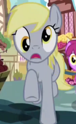 Size: 300x487 | Tagged: safe, screencap, derpy hooves, g4, yakity-sax, cropped