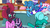 Size: 1366x768 | Tagged: safe, artist:徐詩珮, fizzlepop berrytwist, glitter drops, spring rain, tempest shadow, twilight sparkle, alicorn, pony, g4, clothes, dialogue, female, implied lesbian, implied shipping, implied tempestlight, lesbian, pajamas, plushie, ship:glittershadow, ship:springdrops, ship:springshadow, ship:springshadowdrops, shipping, twilight sparkle (alicorn), yawn