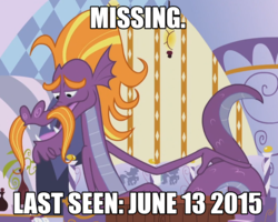 Size: 1051x841 | Tagged: safe, edit, edited screencap, screencap, steven magnet, sea serpent, g4, slice of life (episode), cropped, image macro, male, meme, missing, sea monster, solo, they wasted a perfectly good character