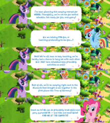 Size: 1000x1120 | Tagged: safe, gameloft, chancellor neighsay, pinkie pie, rainbow dash, twilight sparkle, alicorn, pony, g4, the mean 6, crown, dialogue, jewelry, regalia, twilight sparkle (alicorn)