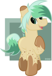 Size: 1350x1977 | Tagged: safe, artist:ponkus, oc, oc only, unnamed oc, earth pony, pony, abstract background, green eyes, male, simple background, solo, stallion, transparent background