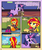 Size: 900x1080 | Tagged: safe, artist:lister-of-smeg, sunset shimmer, twilight sparkle, alicorn, pony, comic:crystal heart attack, equestria girls, g4, book, magic, quill, twilight sparkle (alicorn)