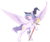 Size: 1846x1565 | Tagged: safe, artist:daringpineapple, oc, oc only, oc:shylu, pegasus, pony, female, hat, mare, simple background, solo, staff, transparent background, witch, witch hat