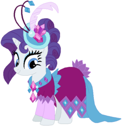 Size: 480x495 | Tagged: safe, artist:featherfury, artist:selenaede, rarity, pony, unicorn, g4, make new friends but keep discord, base used, clothes, dress, female, hat, mare, simple background, solo, story included, vector, white background