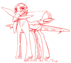 Size: 1097x969 | Tagged: safe, artist:tracerpainter, original species, plane pony, pony, plane