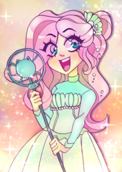 Size: 1215x1719 | Tagged: safe, artist:techycutie, fluttershy, equestria girls, g4, my little pony equestria girls: better together, so much more to me, female, solo, sparkles