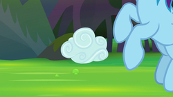 Size: 1280x720 | Tagged: safe, screencap, rainbow dash, pony, g4, the end in friend, cloud, cloud baby, hooves, water