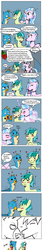 Size: 2626x15295 | Tagged: safe, artist:helsaabi, gallus, sandbar, silverstream, classical hippogriff, earth pony, griffon, hippogriff, pony, seapony (g4), g4, the hearth's warming club, accident, blushing, comic, dialogue, engrish, female, gay, heart, holly, holly mistaken for mistletoe, kissing, male, mistletoe, puking rainbows, screaming, ship:gallbar, ship:gallstream, ship:sandstream, shipping, silverstream gets all the stallions, simple background, stallion, straight, text, vomiting