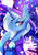 Size: 1358x1920 | Tagged: safe, artist:rariedash, trixie, pony, unicorn, g4, clothes, female, fireworks, hat, mare, smiling, solo, trixie's hat