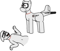 Size: 2623x2238 | Tagged: safe, artist:not-immortal, oc, oc only, oc:seasprite, original species, plane pony, pony, high res, lockheed corporation, nervous laugh, p-3 orion, plane, scared, simple background, thousand yard stare, transparent background
