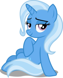 Size: 1464x1800 | Tagged: safe, artist:seahawk270, trixie, pony, unicorn, g4, road to friendship, female, hoof on belly, lidded eyes, mare, simple background, smiling, solo, transparent background, vector