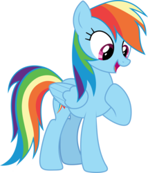 Size: 2681x3132 | Tagged: safe, artist:ponponvector, rainbow dash, pegasus, pony, female, high res, simple background, solo, transparent background, vector, wings