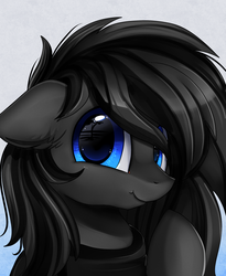 Size: 1446x1764 | Tagged: safe, artist:pridark, oc, oc only, earth pony, pony, blue eyes, bust, clothes, commission, cute, male, portrait, smiling, solo