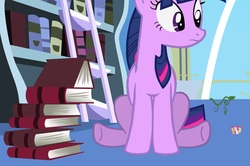 Size: 2473x1638 | Tagged: safe, artist:hereward, edit, screencap, vector edit, apple bloom, scootaloo, sweetie belle, twilight sparkle, pony, unicorn, g4, beanstalk, cutie mark crusaders, giant pony, jack and the beanstalk, macro, tiny, tiny ponies, unicorn twilight, vector