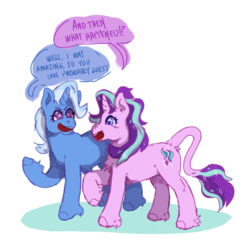 Size: 800x800 | Tagged: safe, artist:kittycoot, starlight glimmer, trixie, pony, unicorn, g4, duo, female, lesbian, mare, ship:startrix, shipping, simple background, transparent background