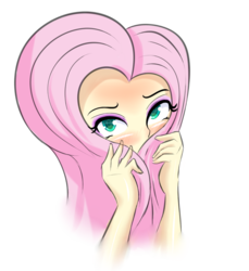 Size: 1024x1118 | Tagged: safe, artist:nin10ja, fluttershy, human, equestria girls, g4, blushing, cute, heart, humanized, looking at you, shyabetes, simple background, transparent background, weapons-grade cute