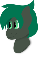 Size: 1302x1978 | Tagged: safe, artist:ponkus, oc, oc only, oc:minus, earth pony, pony, bust, green eyes, green mane, lineless, male, minimalist, modern art, request, requested art, simple background, solo, stallion, transparent background