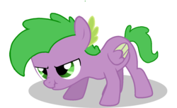 Size: 1280x784 | Tagged: safe, spike, pegasus, pony, g4, angry, ponified, ponified spike, scrunchy face, species swap, vector