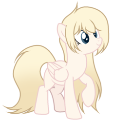 Size: 921x983 | Tagged: safe, artist:mintoria, oc, oc only, oc:mitsue, pegasus, pony, female, mare, simple background, solo, transparent background