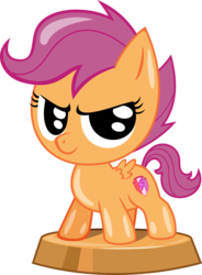Size: 2454x3341 | Tagged: safe, artist:phucknuckl, budge studios, part of a set, scootaloo, pegasus, pony, g4, my little pony pocket ponies, cutie mark, female, filly, high res, inkscape, ios game, looking at you, mare, simple background, the cmc's cutie marks, transparent background, vector