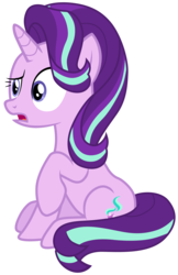 Size: 7000x10800 | Tagged: safe, artist:tardifice, starlight glimmer, pony, unicorn, g4, the maud couple, absurd resolution, confused, female, raised hoof, simple background, sitting, solo, transparent background, vector