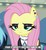Size: 849x923 | Tagged: safe, edit, edited screencap, screencap, fluttershy, pegasus, pony, fake it 'til you make it, g4, 4chan, amused, clothes, ear piercing, earring, emo, eyeshadow, female, fluttergoth, fluttershy is not amused, gauges, goth, jewelry, lashes, lights, makeup, mare, necklace, piercing, store, stupid people, stupidity, suit, unamused, yellow