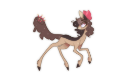 Size: 3175x2000 | Tagged: safe, artist:iheyyasyfox, oc, oc only, oc:choco cake delight, earth pony, pony, bow, female, hair bow, high res, mare, simple background, solo, thin, transparent background