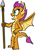 Size: 251x344 | Tagged: safe, artist:horsesplease, smolder, dragon, g4, dragoness, female, paint tool sai, solo, spear, weapon