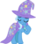 Size: 1675x2034 | Tagged: safe, artist:davidsfire, trixie, pony, g4, cape, clothes, confident, eyes closed, female, hat, simple background, solo, transparent background, trixie's cape, trixie's hat, vector