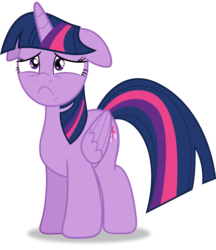 Size: 1079x1250 | Tagged: safe, artist:spellboundcanvas, twilight sparkle, alicorn, pony, g4, female, floppy ears, frown, simple background, solo, transparent background, twilight sparkle (alicorn)