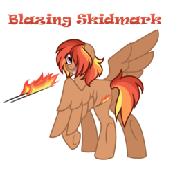 Size: 1167x1140 | Tagged: safe, artist:hazardous-andy, oc, oc only, oc:blazing skidmark, pegasus, pony, base used, female, hair over one eye, mare, offspring, parent:dumbbell, parent:rainbow dash, parents:dumbdash, simple background, solo, transparent background