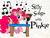 Size: 1006x768 | Tagged: artist needed, safe, edit, pinkie pie, bird, earth pony, penguin, pony, g4, doctor, littlest pet shop, parker waddleton, silly songs, silly songs with pinkie, title card, veggietales