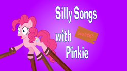 Size: 1366x768 | Tagged: artist needed, safe, edit, pinkie pie, g4, kilts and stilts, silly songs, silly songs with pinkie, stilts, veggietales, wood plank