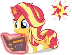 Size: 881x672 | Tagged: safe, artist:mlp-trailgrazer, sunset shimmer, pony, unicorn, g4, alternate universe, female, mare, reversal au, simple background, solo, transparent background