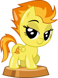 Size: 2553x3413 | Tagged: safe, artist:phucknuckl, budge studios, spitfire, pegasus, pony, g4, my little pony pocket ponies, cute, cutefire, daaaaaaaaaaaw, female, high res, lidded eyes, simple background, solo, transparent background