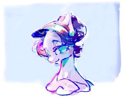 Size: 532x422 | Tagged: safe, artist:_mnbv0987, starlight glimmer, pony, unicorn, g4, alternate hairstyle, female, looking at you, smiling, solo